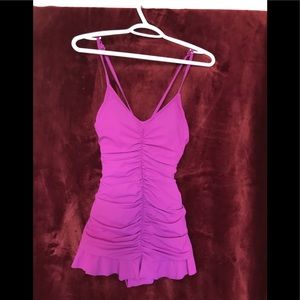 Cute little fashionable surfer girl bathing suit